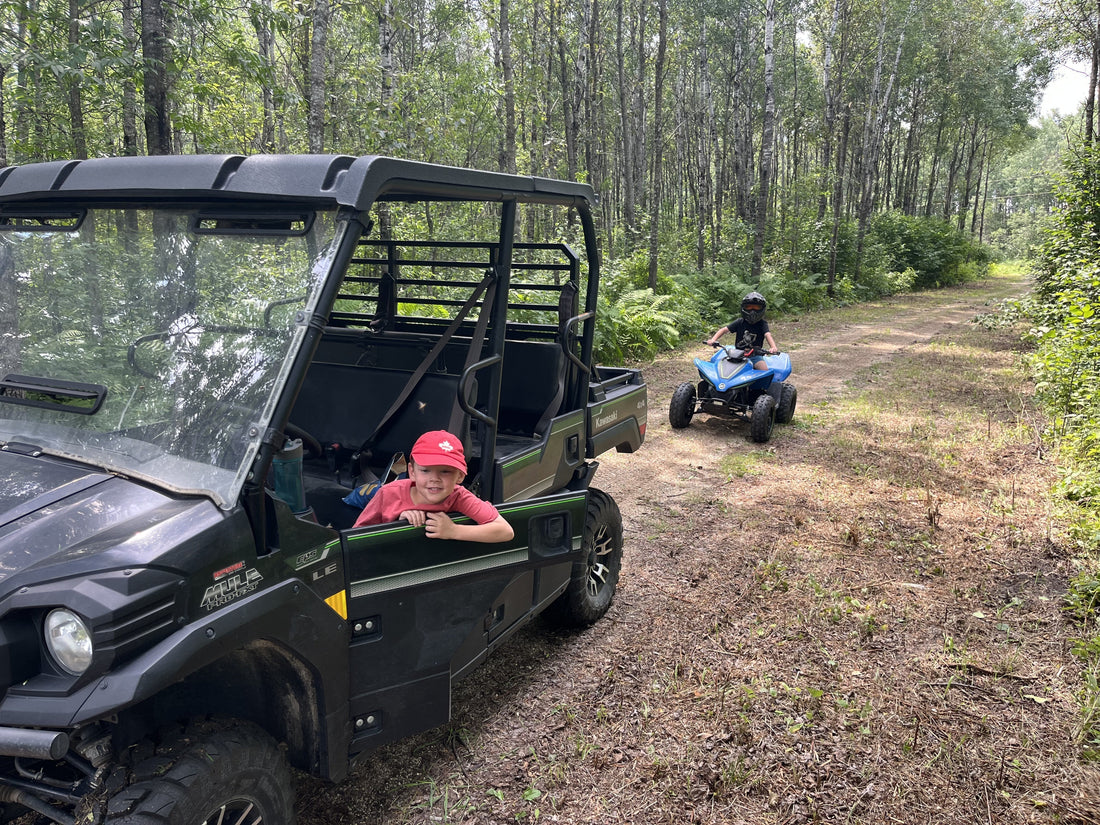 Saturday at the Property with Two of the Kids