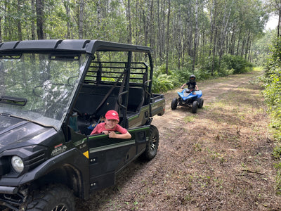 Saturday at the Property with Two of the Kids