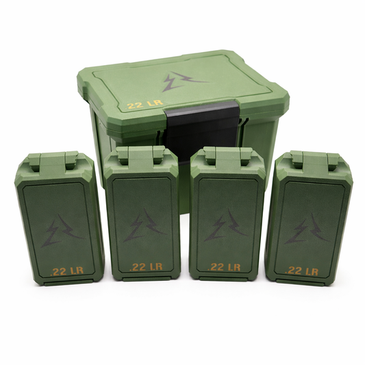 22 LR 50 Round Ammo Boxes and Box for organization