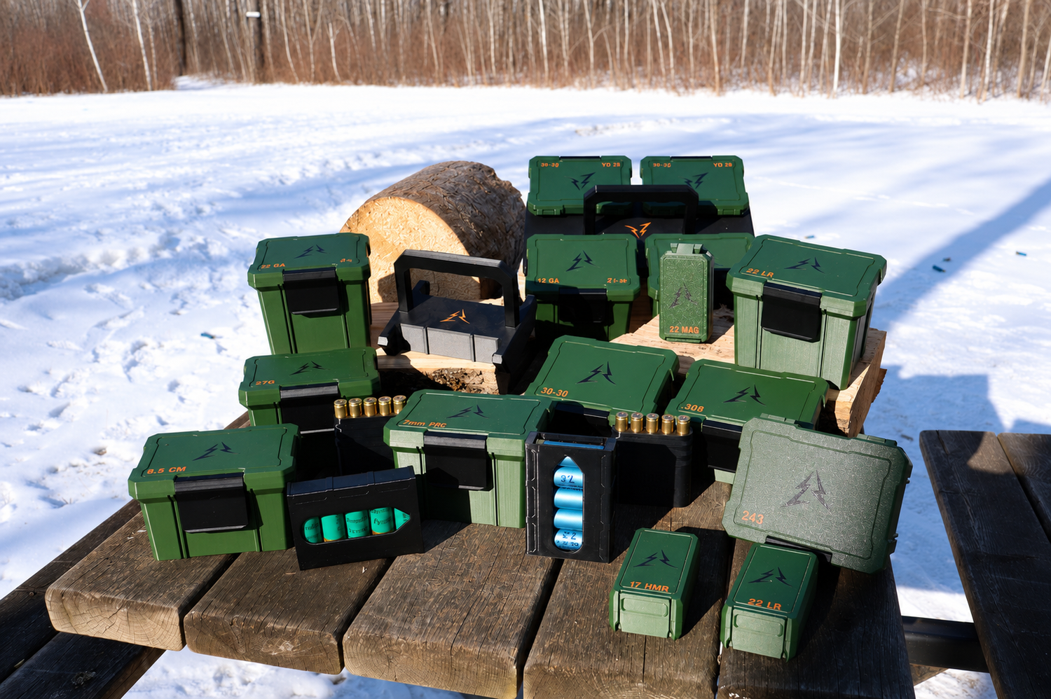 Full Collection of East Ridge Ammo Boxes